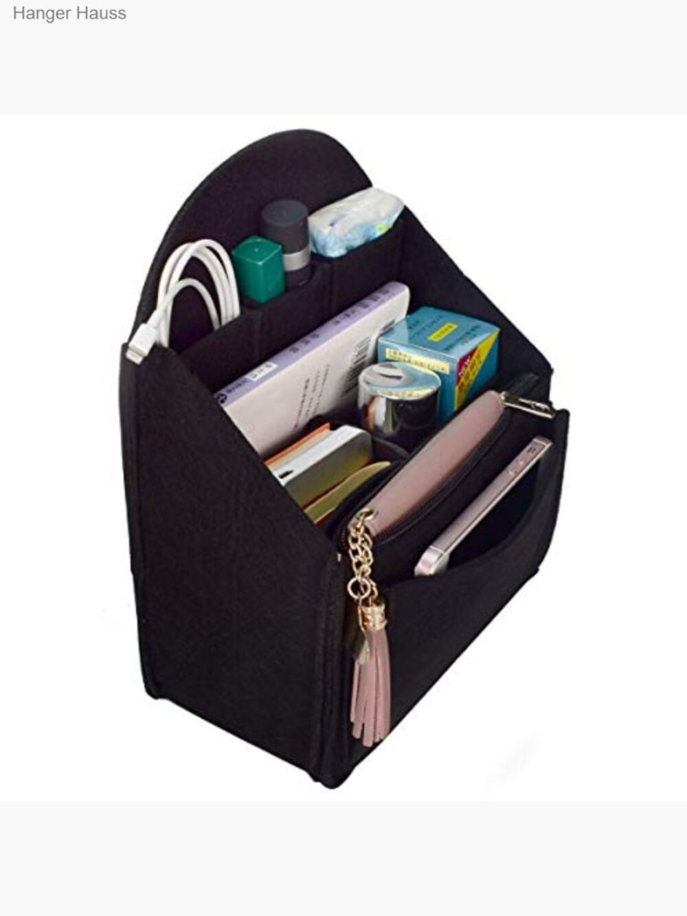Felt Backpack Organizer Insert for Handbag Tote Shoulder Bag - Picture 5 of 6